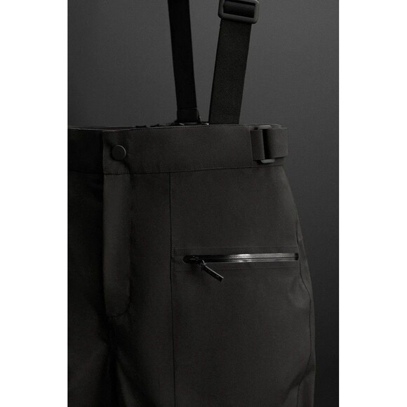 Zara Athleticz Men’s Waterproof Snow Pants XL Missing Button 3 Layer Seam Sealed - Picture 4 of 13